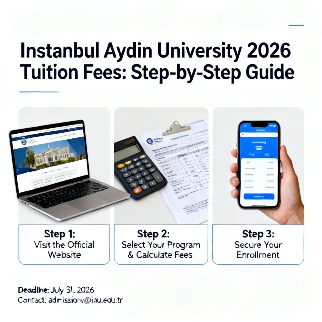Istanbul Aydın University tuition fees 2026 step by step