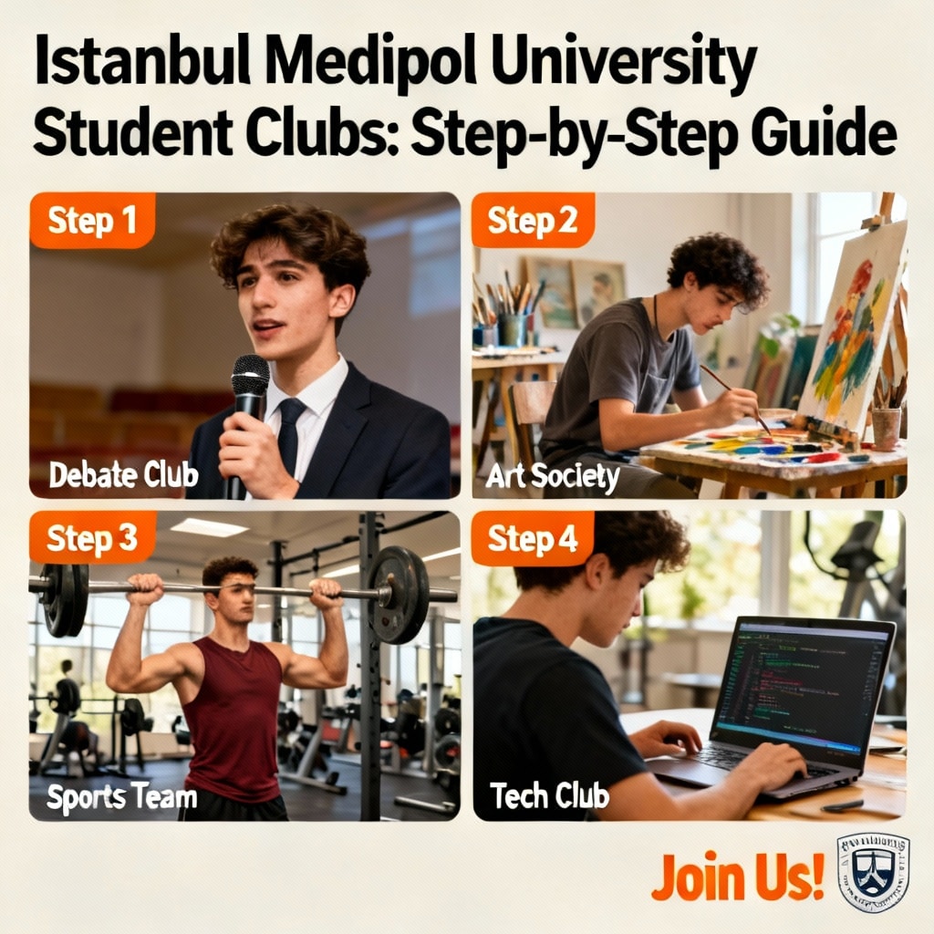 İstanbul Medipol University student clubs and societies step by step