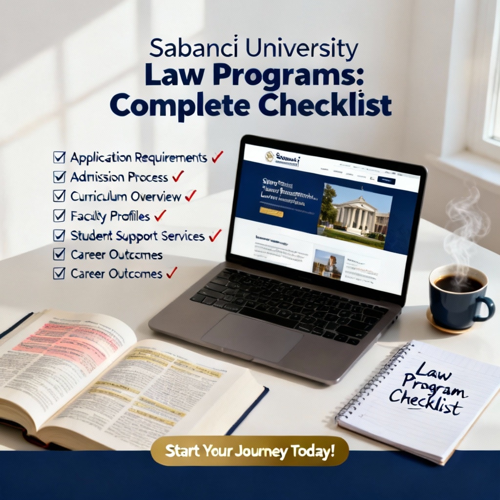 Sabancı University law programs complete checklist
