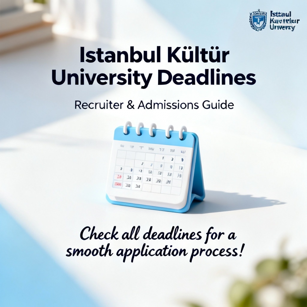 Istanbul Kültür University application deadlines in English