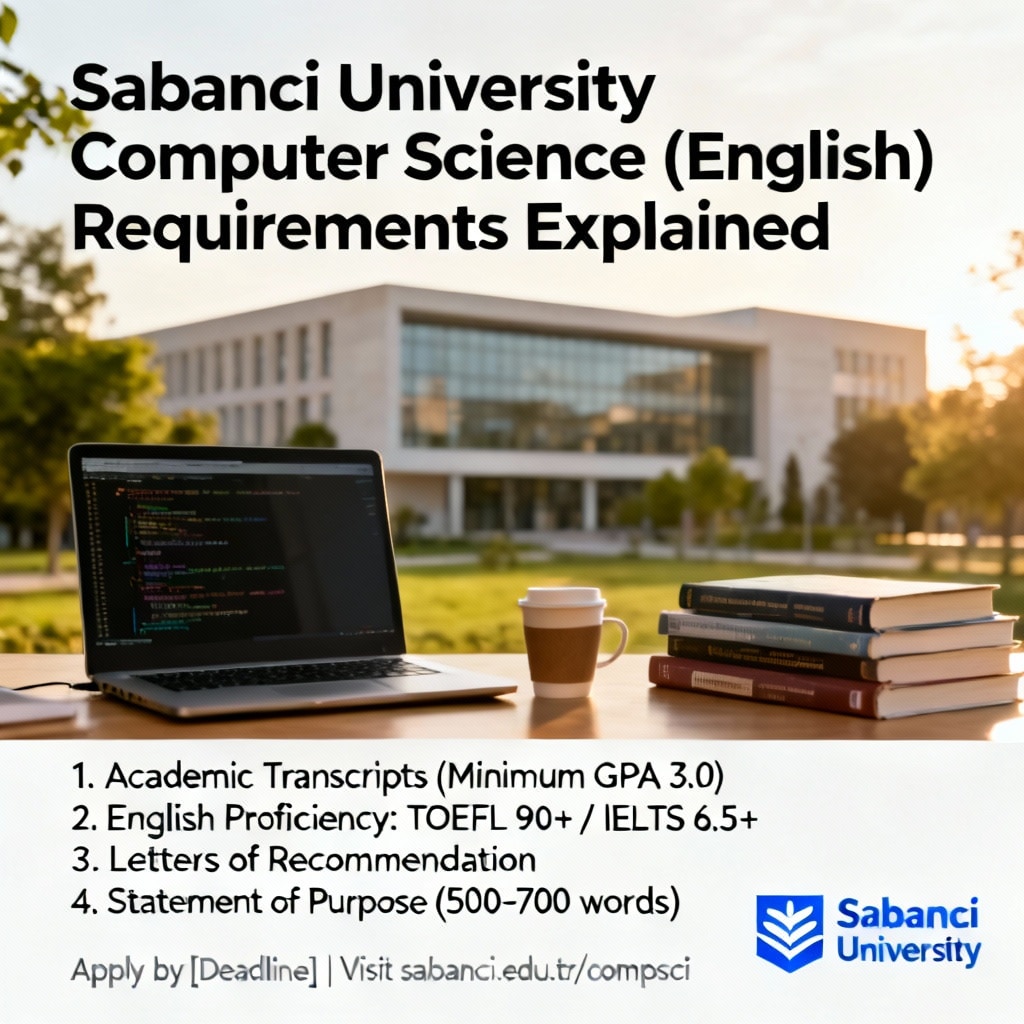 Sabancı University computer science in English requirements explained