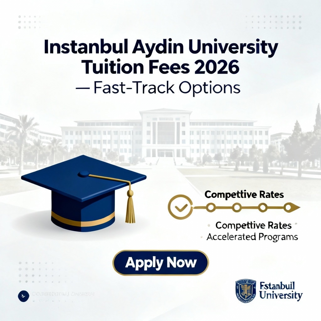 Istanbul Aydın University tuition fees 2026 fast-track options