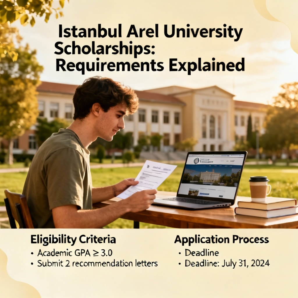 Istanbul Arel University scholarships for international students requirements explained