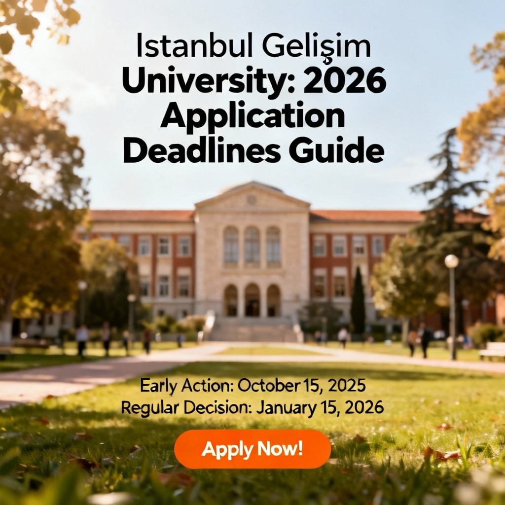 Istanbul Gelişim University application deadlines 2026 guide
