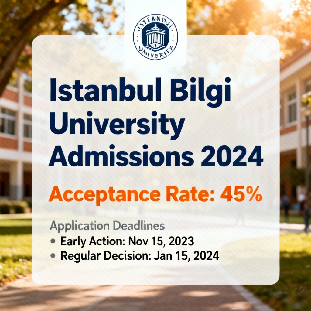 Istanbul Bilgi University acceptance rate updated deadlines