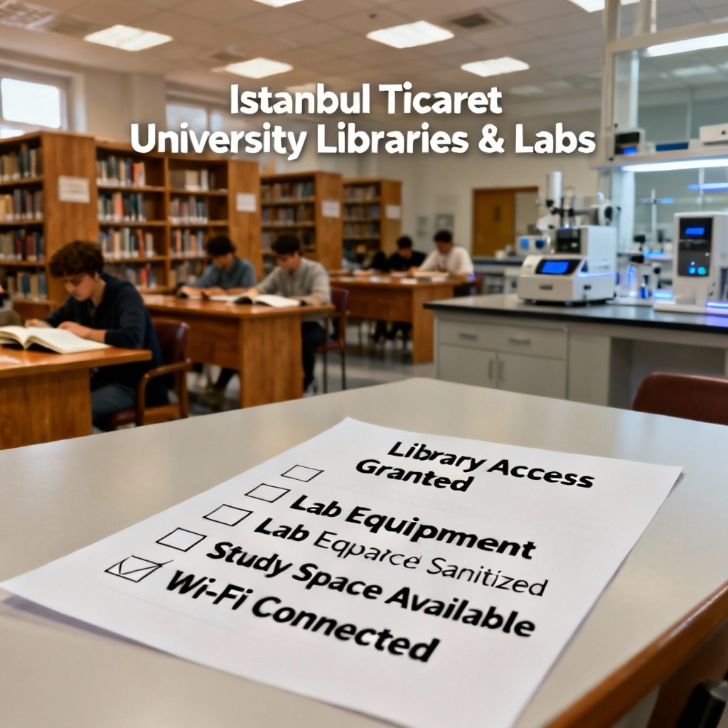 Istanbul Ticaret University libraries and labs complete checklist