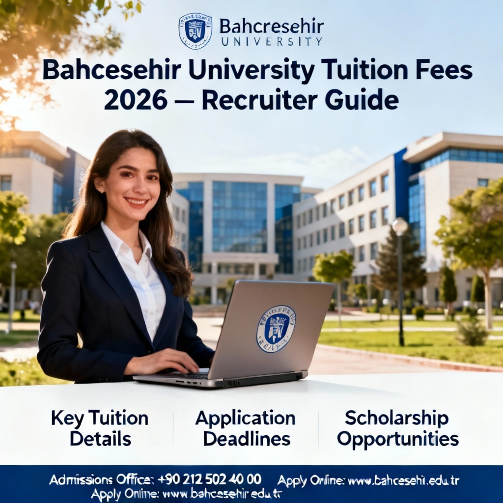 Bahçeşehir University tuition fees 2026 for foreigners