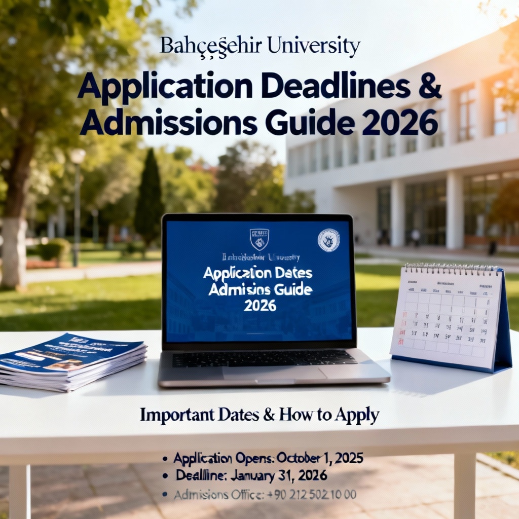Bahçeşehir University application deadlines 2026 guide