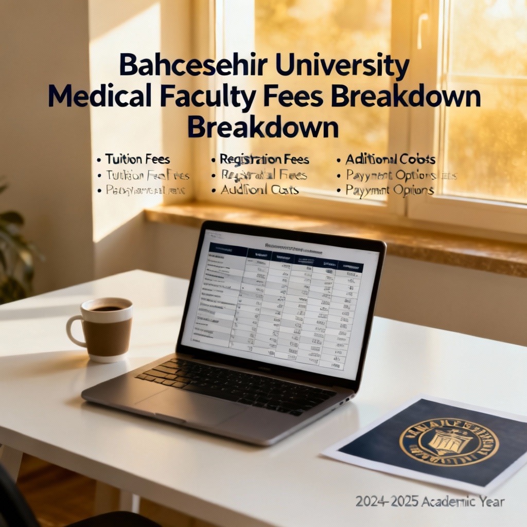 Bahçeşehir University medical faculty admission fees breakdown