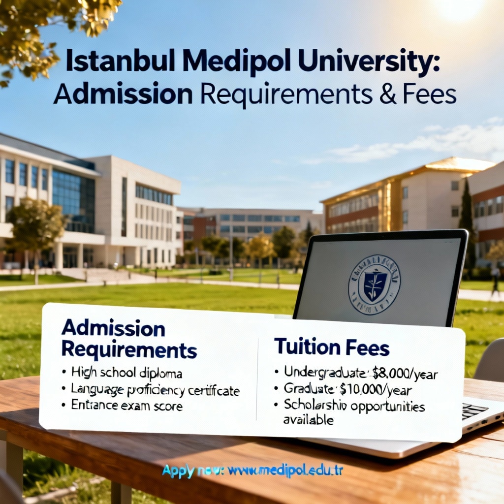 İstanbul Medipol University admission requirements fees breakdown