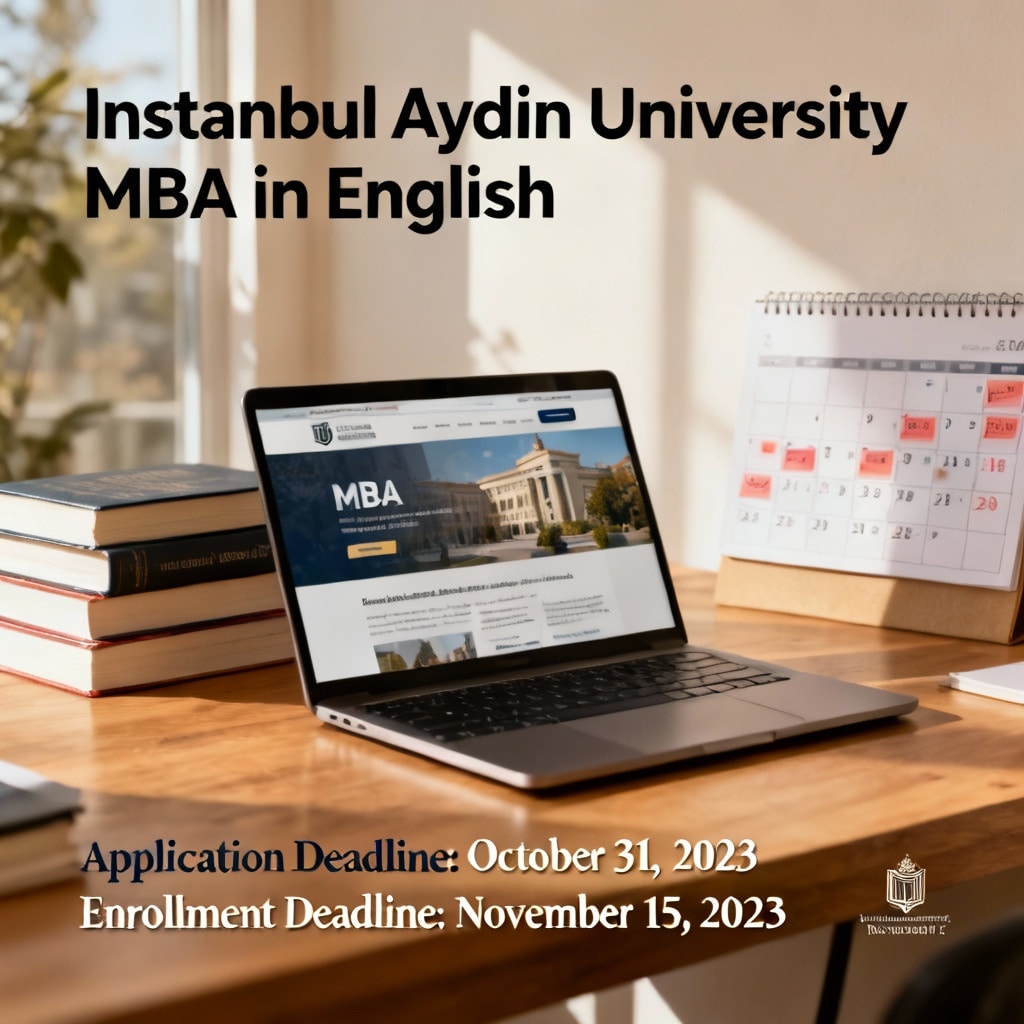 Istanbul Aydın University MBA in English updated deadlines