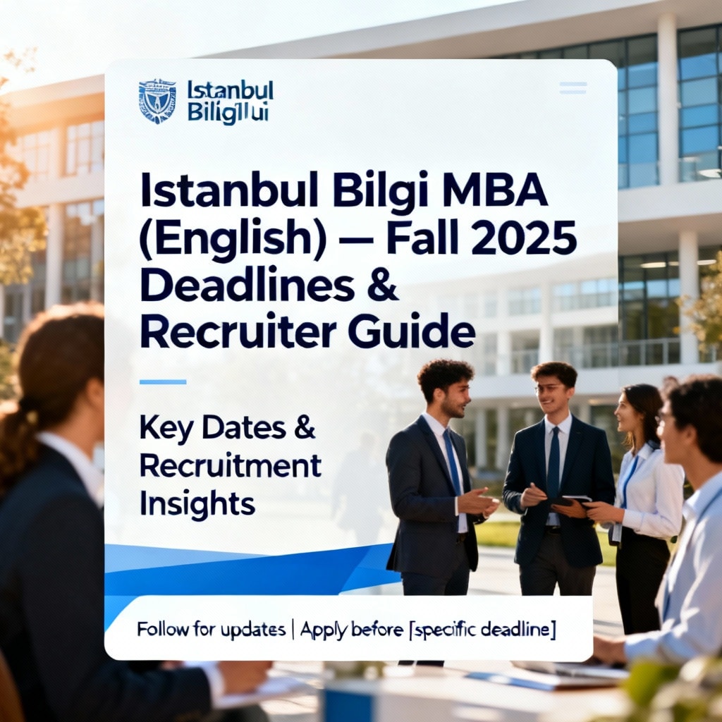 Istanbul Bilgi University MBA in English updated deadlines