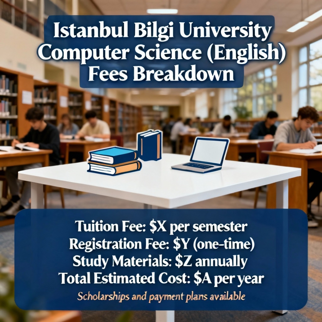 Istanbul Bilgi University computer science in English fees breakdown