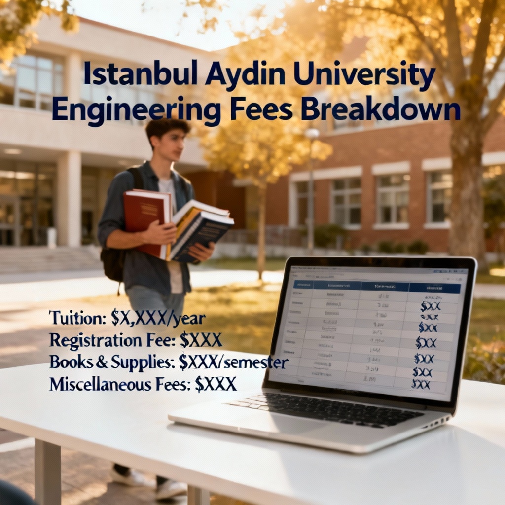 Istanbul Aydın University engineering programs fees breakdown