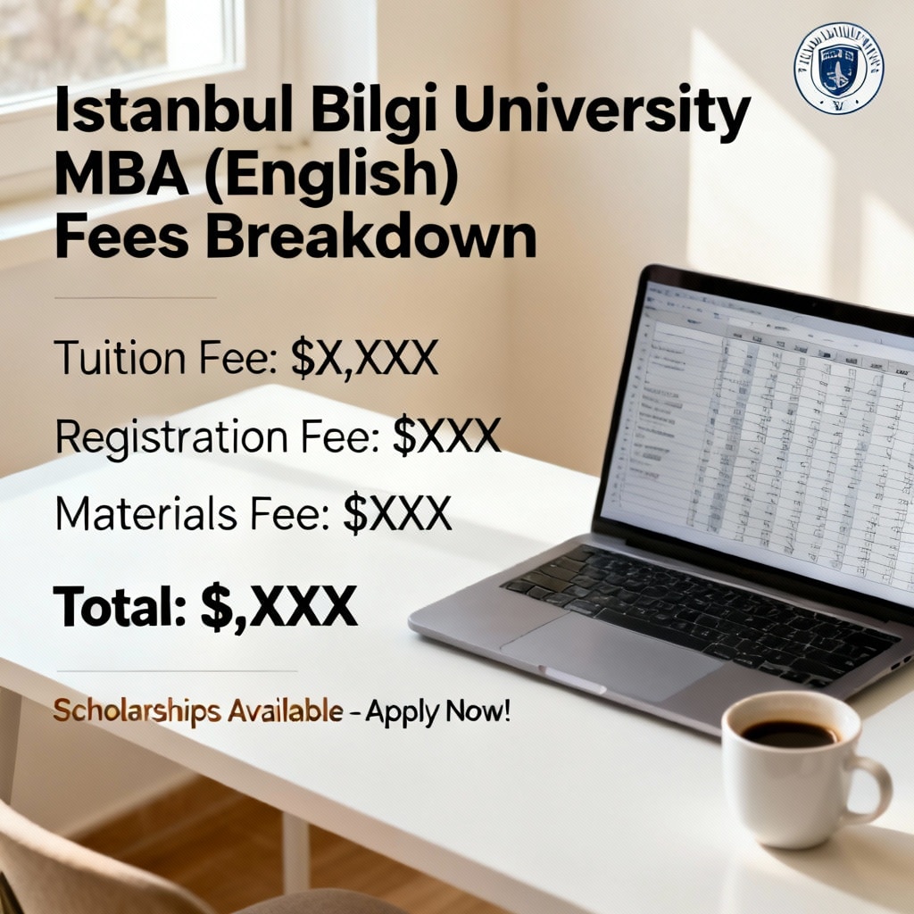 Istanbul Bilgi University MBA in English fees breakdown