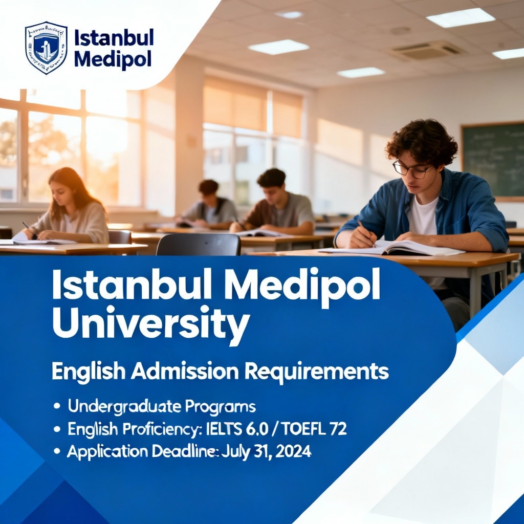 İstanbul Medipol University admission requirements in English