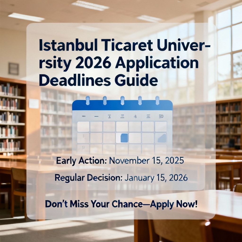 Istanbul Ticaret University application deadlines 2026 guide