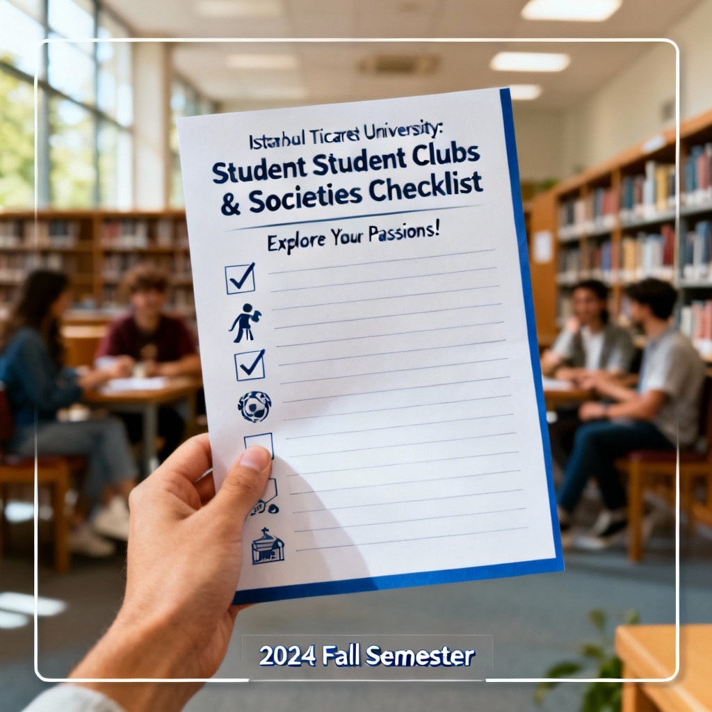Istanbul Ticaret University student clubs and societies complete checklist