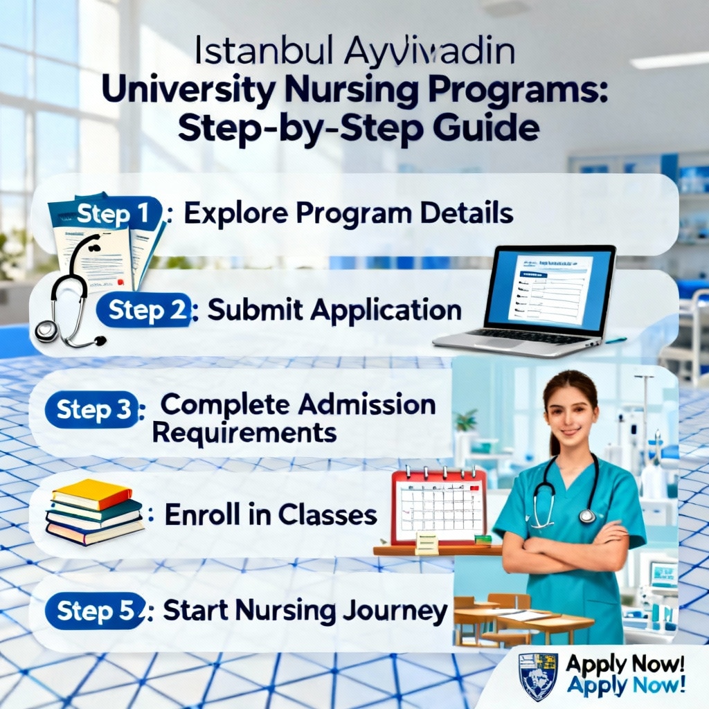 Istanbul Aydın University nursing programs step by step