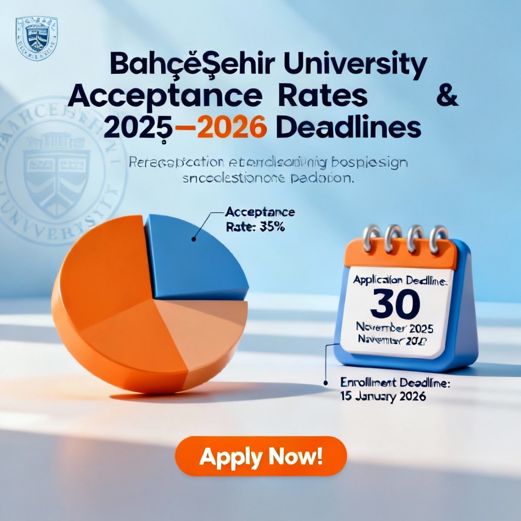 Bahçeşehir University acceptance rate updated deadlines