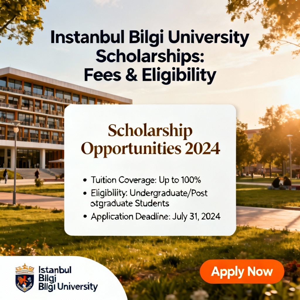 Istanbul Bilgi University scholarships for international students fees breakdown