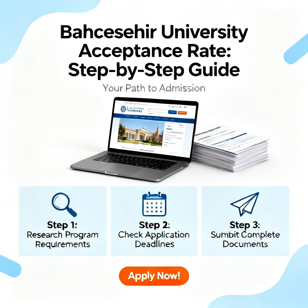 Bahçeşehir University acceptance rate step by step
