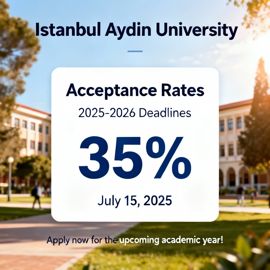 Istanbul Aydın University acceptance rate updated deadlines