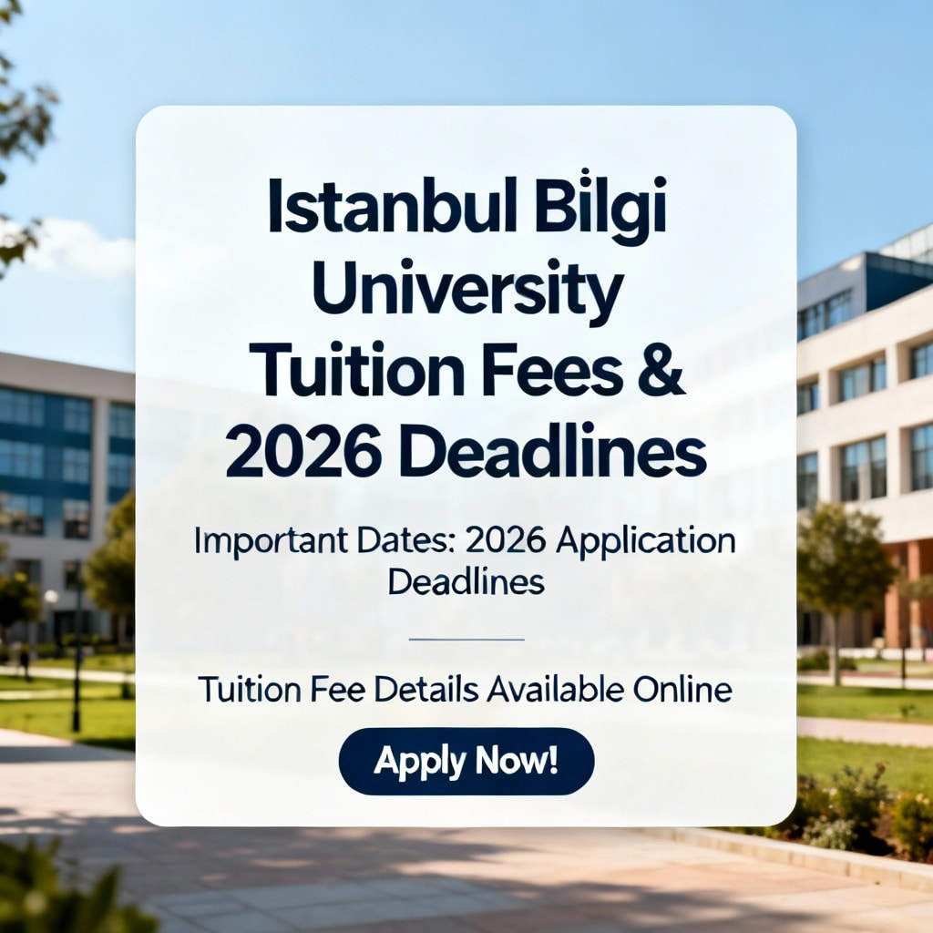Istanbul Bilgi University tuition fees 2026 updated deadlines