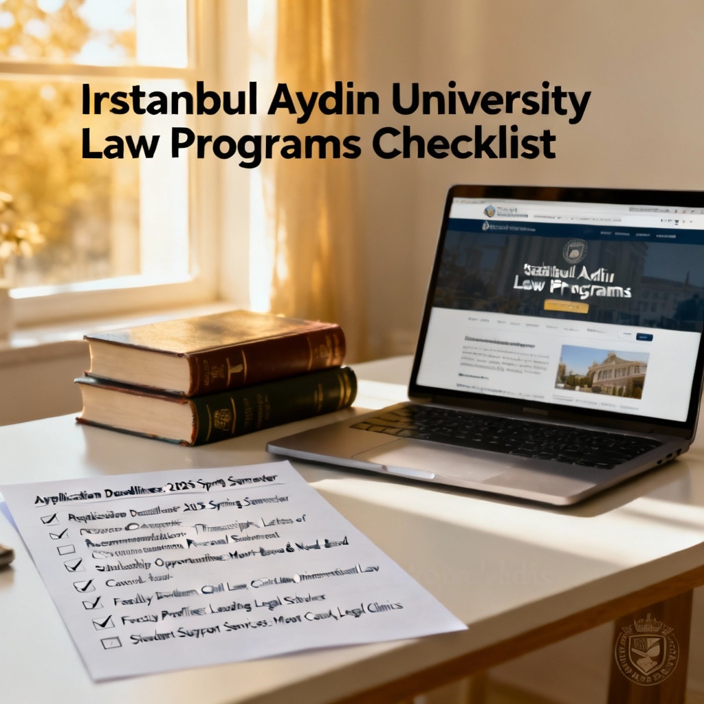 Istanbul Aydın University law programs complete checklist