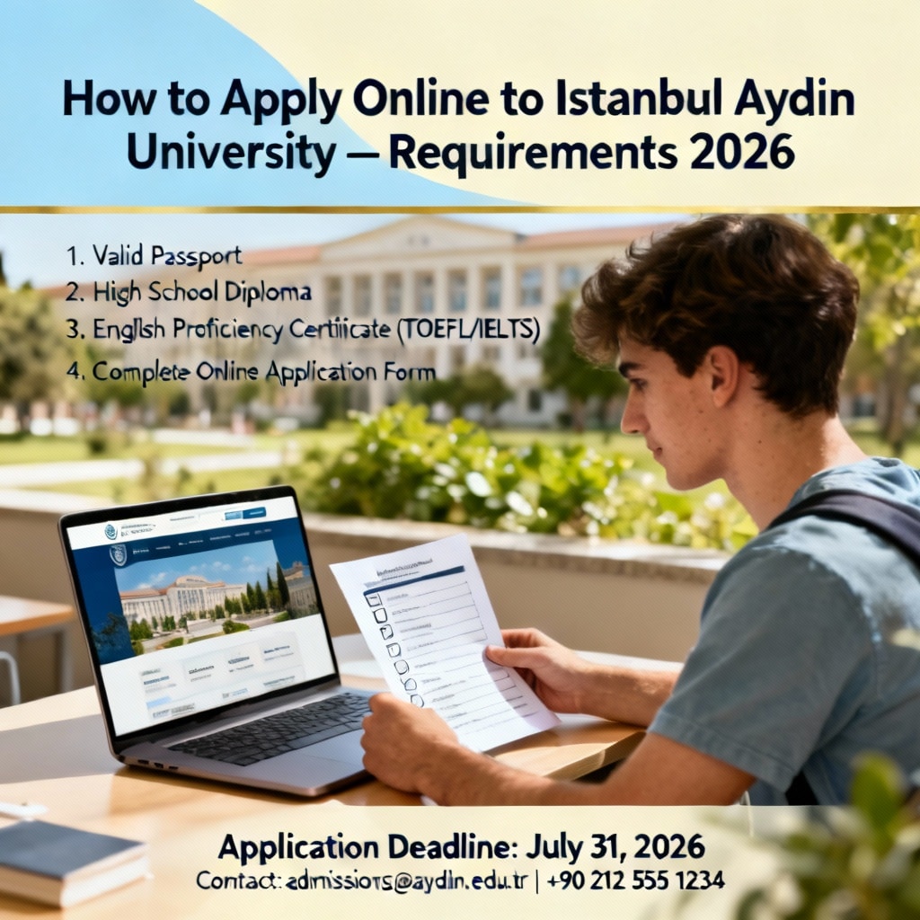 Istanbul Aydın University how to apply online requirements explained