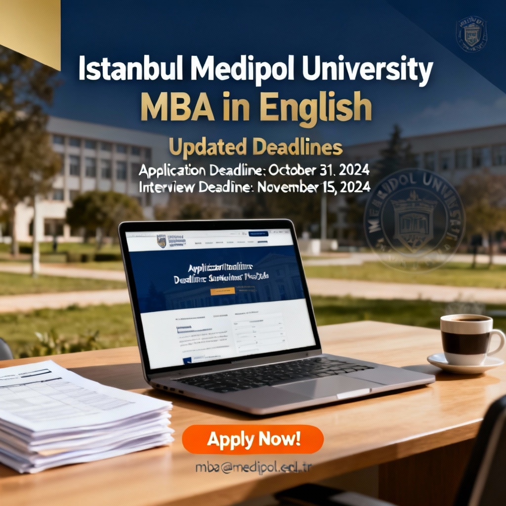 İstanbul Medipol University MBA in English updated deadlines