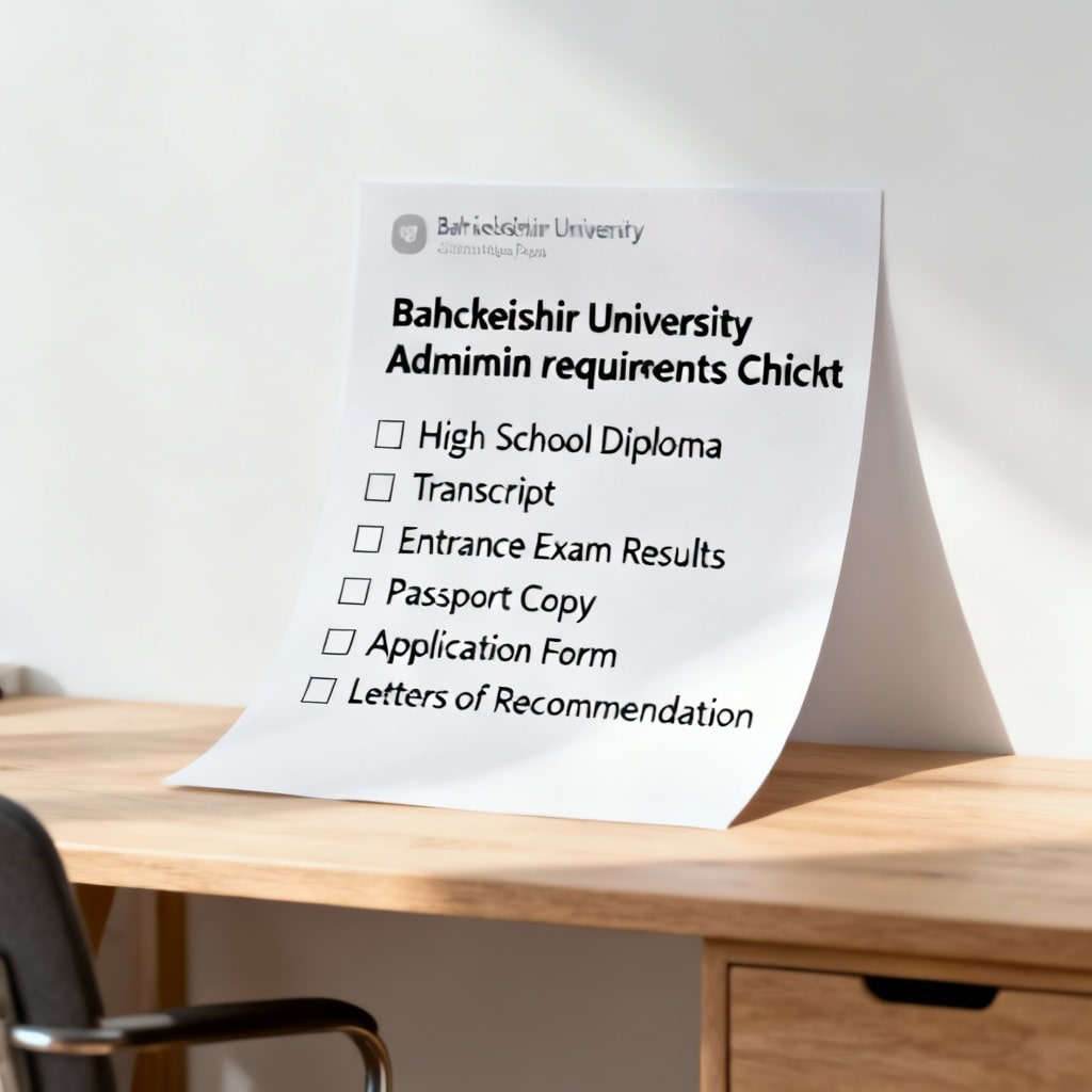 Bahçeşehir University admission requirements complete checklist