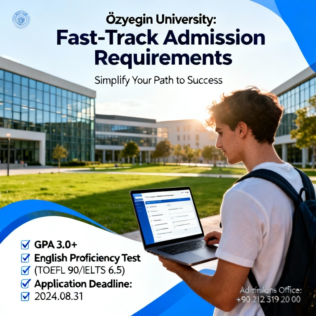 Özyeğin University admission requirements fast-track options