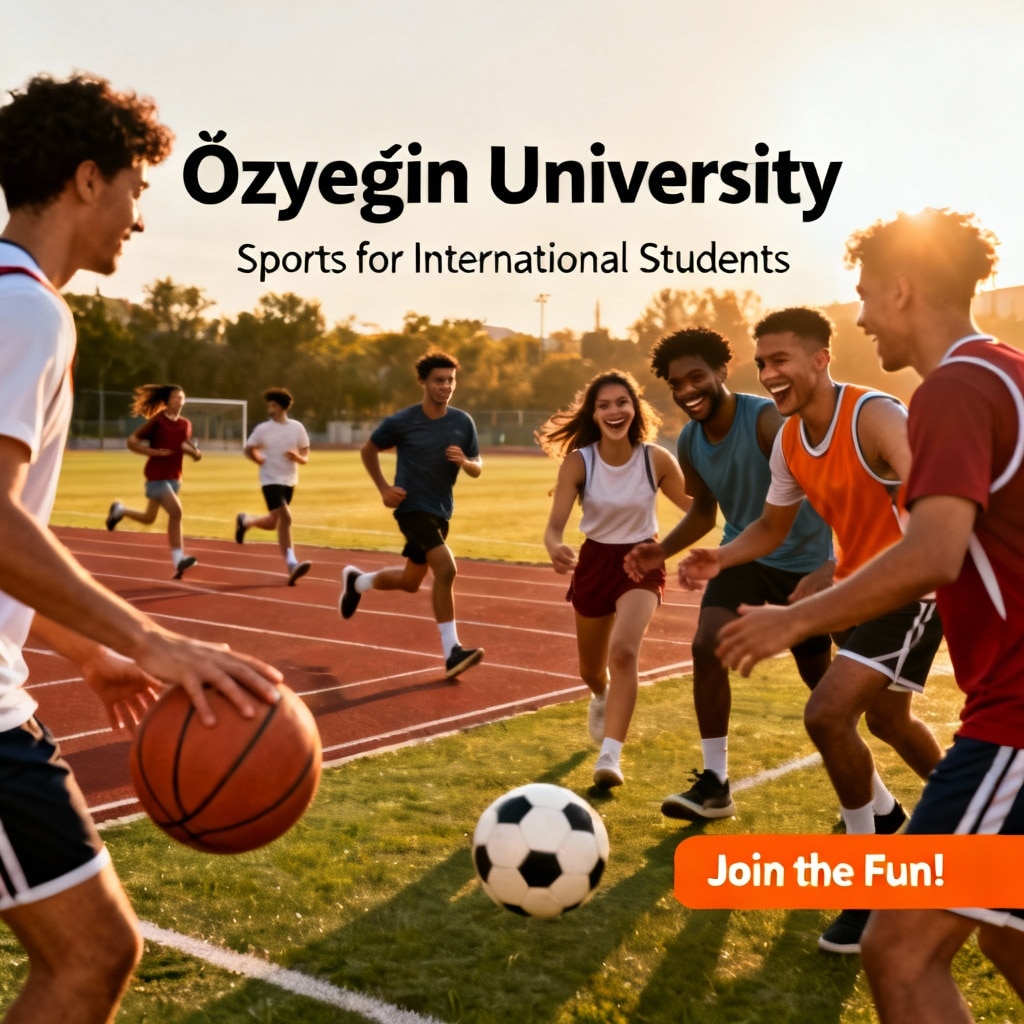 Özyeğin University sports facilities for foreigners