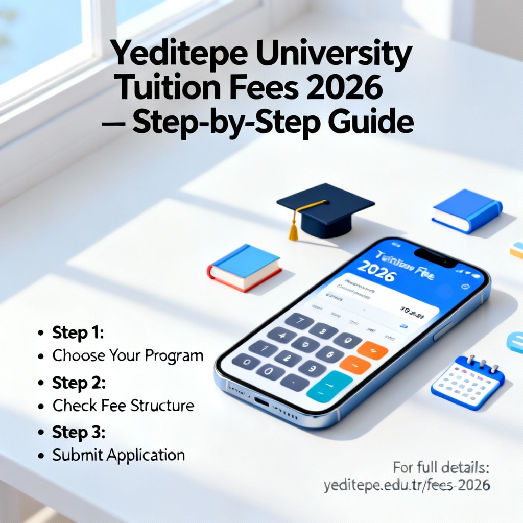 Yeditepe University tuition fees 2026 step by step