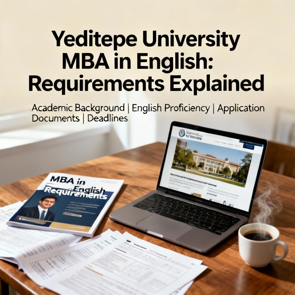 Yeditepe University MBA in English requirements explained