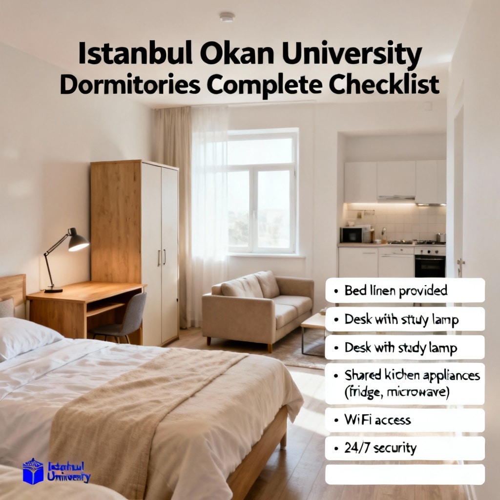 Istanbul Okan University dormitories guide complete checklist