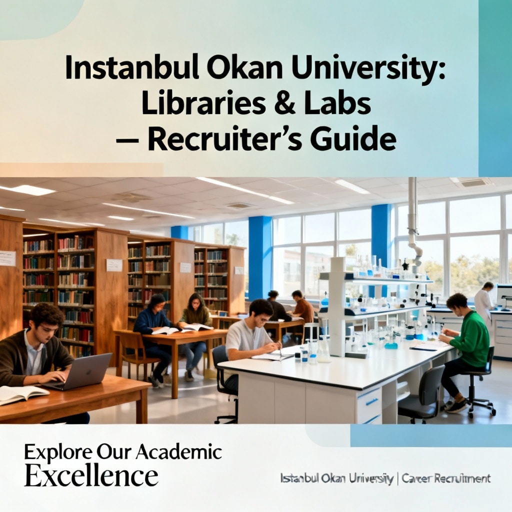 Istanbul Okan University libraries and labs step by step