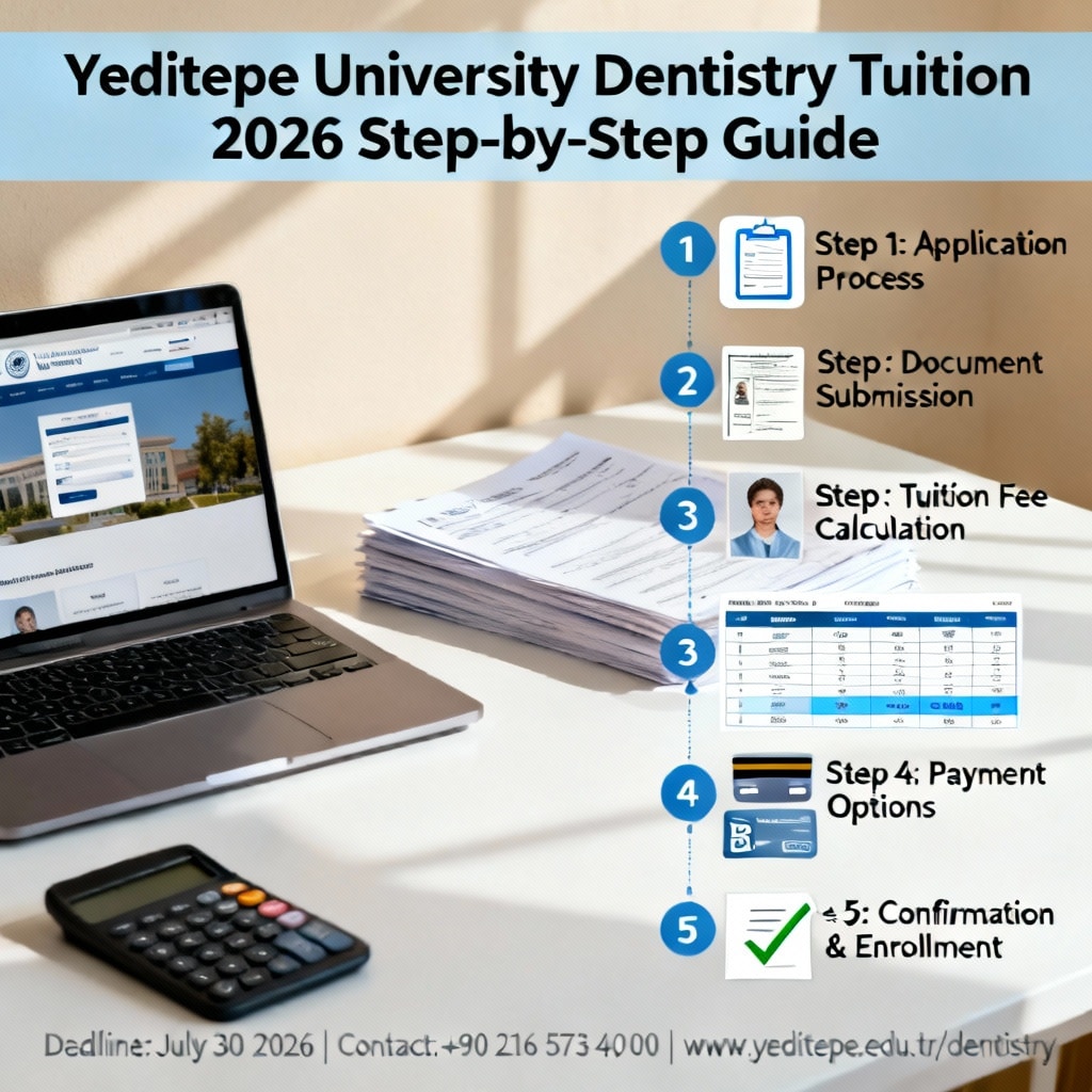 Yeditepe University dentistry tuition step by step